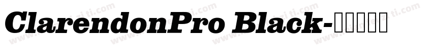 ClarendonPro Black字体转换